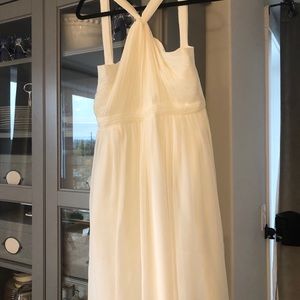 Cream chiffon cocktail dress